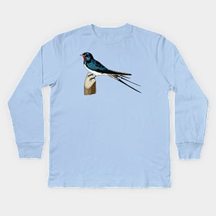 Barn Swallow Kids Long Sleeve T-Shirt